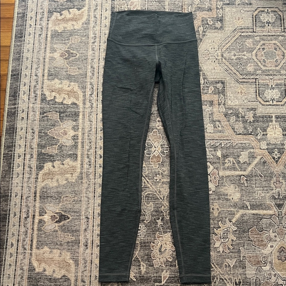 Lululemon High-Waisted Heather Gray Leggings